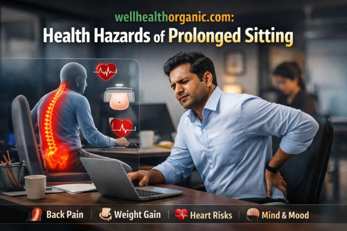 wellhealthorganic.com:health hazards of prolonged sitting